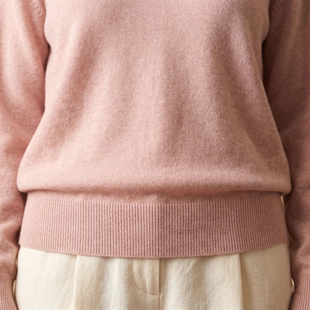 Lumusae Women's Original Cashmere V-Neck Sweater