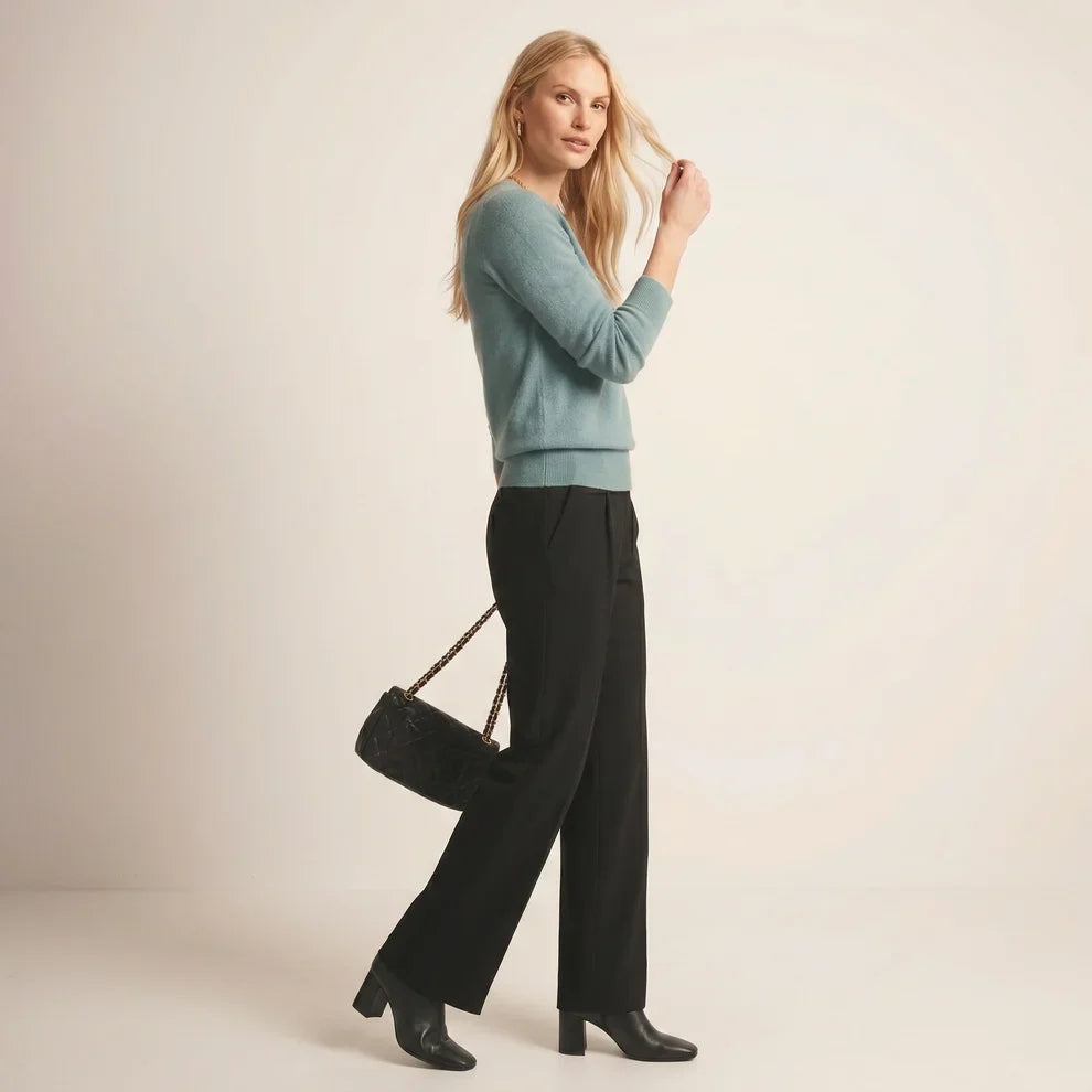 Lumusae Women's Original Cashmere V-Neck Sweater