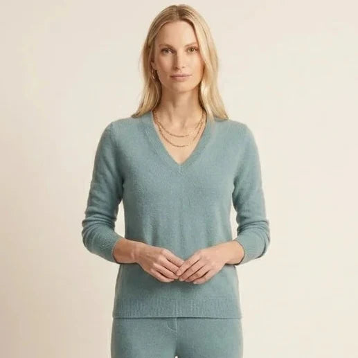 Lumusae Women's Original Cashmere V-Neck Sweater