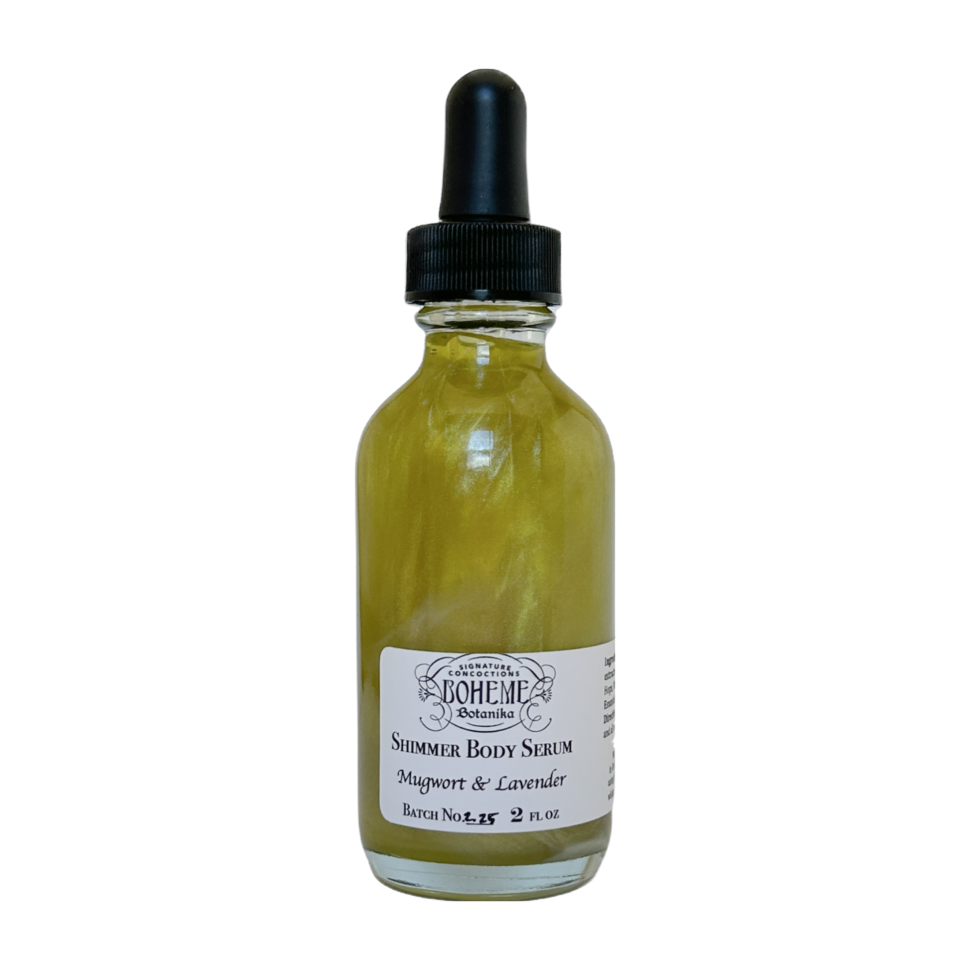 Boheme Botanika Shimmer Body Serum-Mugwort & Lavender 2oz