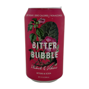 Bitter Bubble Rhubarb and Hibiscus Seltzer