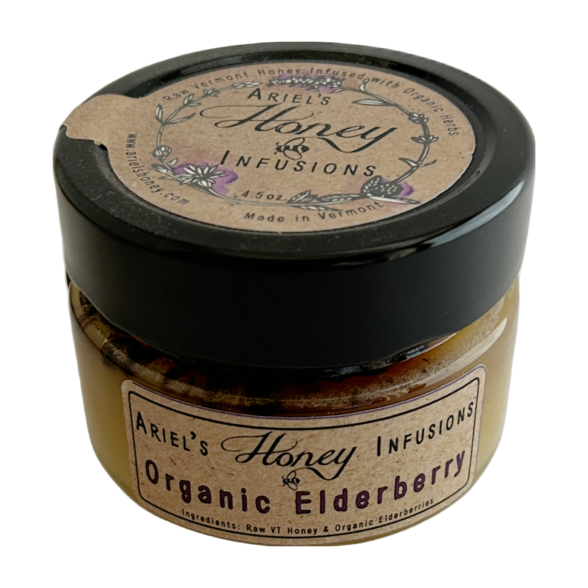 Ariel's Honey Infusions Organic Elderberry 4.5oz