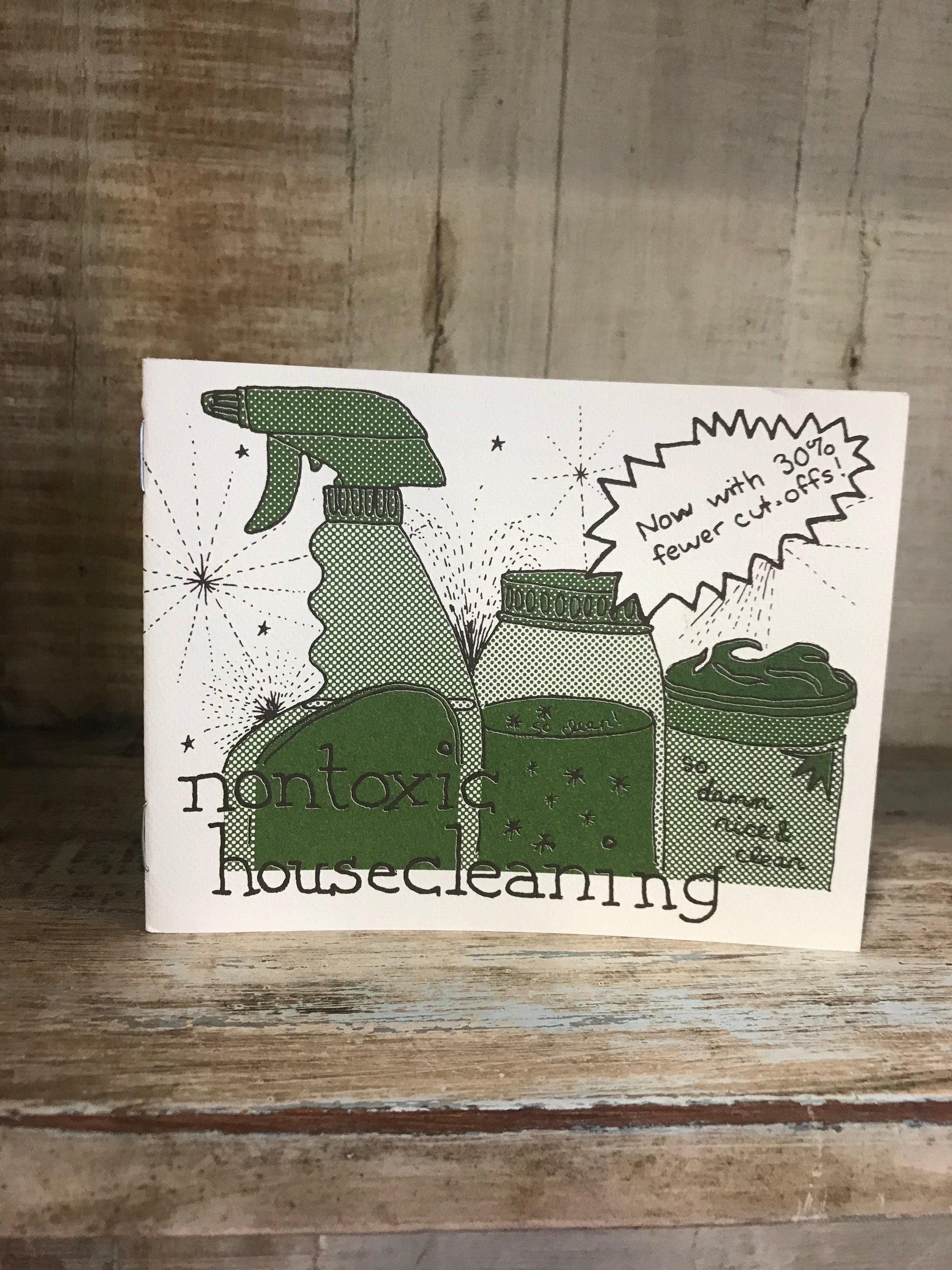 Nontoxic Housecleaning zine by Raleigh Briggs
