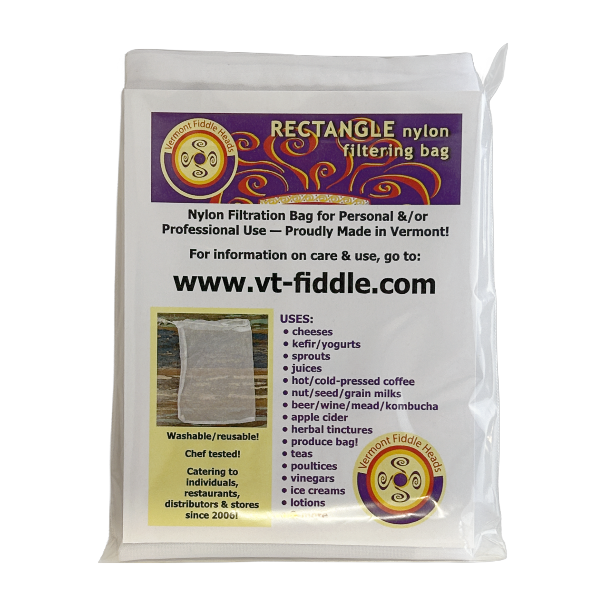 VT Fiddle Heads nylon filtering bag 9"x12"