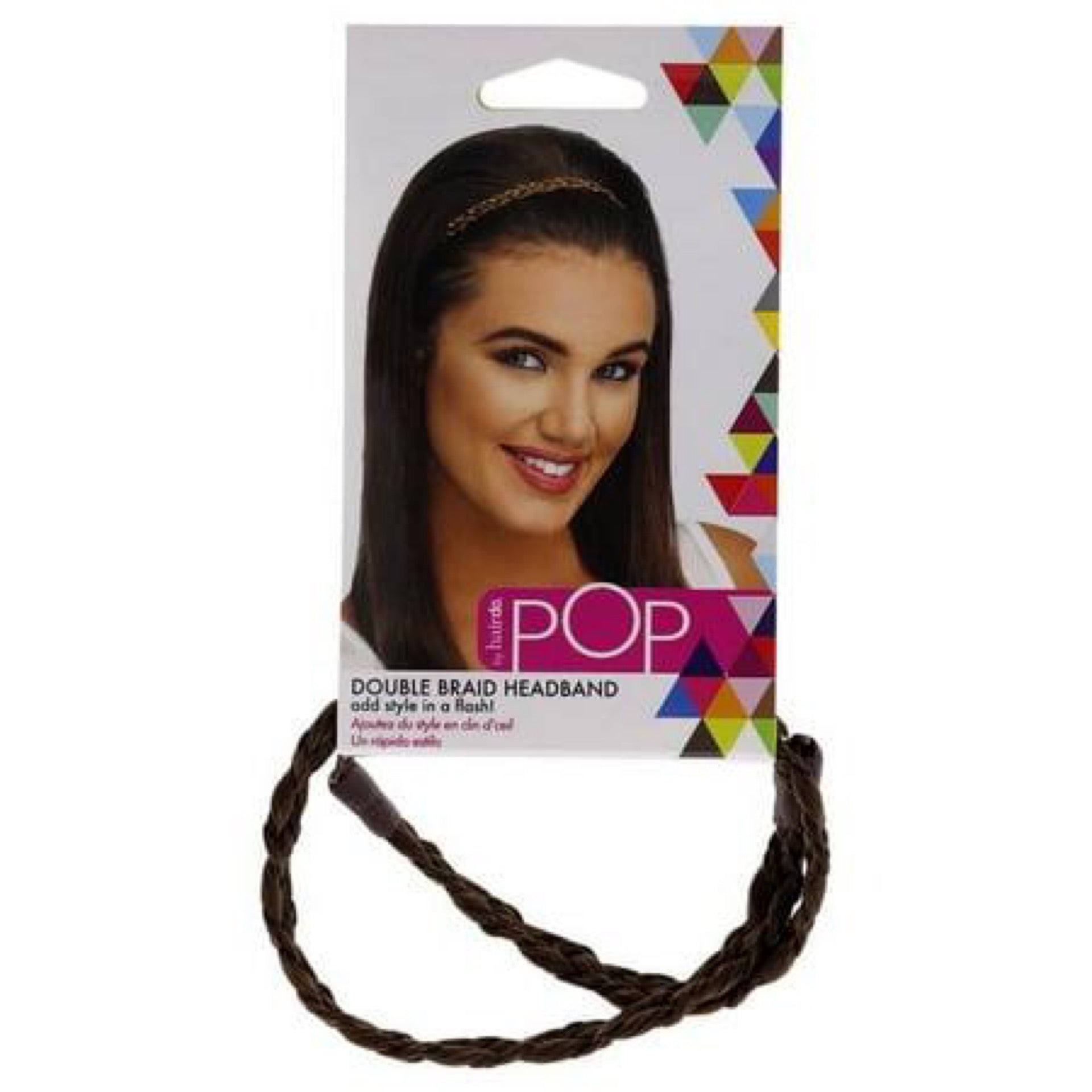 POP Double Braid Headband - R10 Chestnut by Hairdo for Women