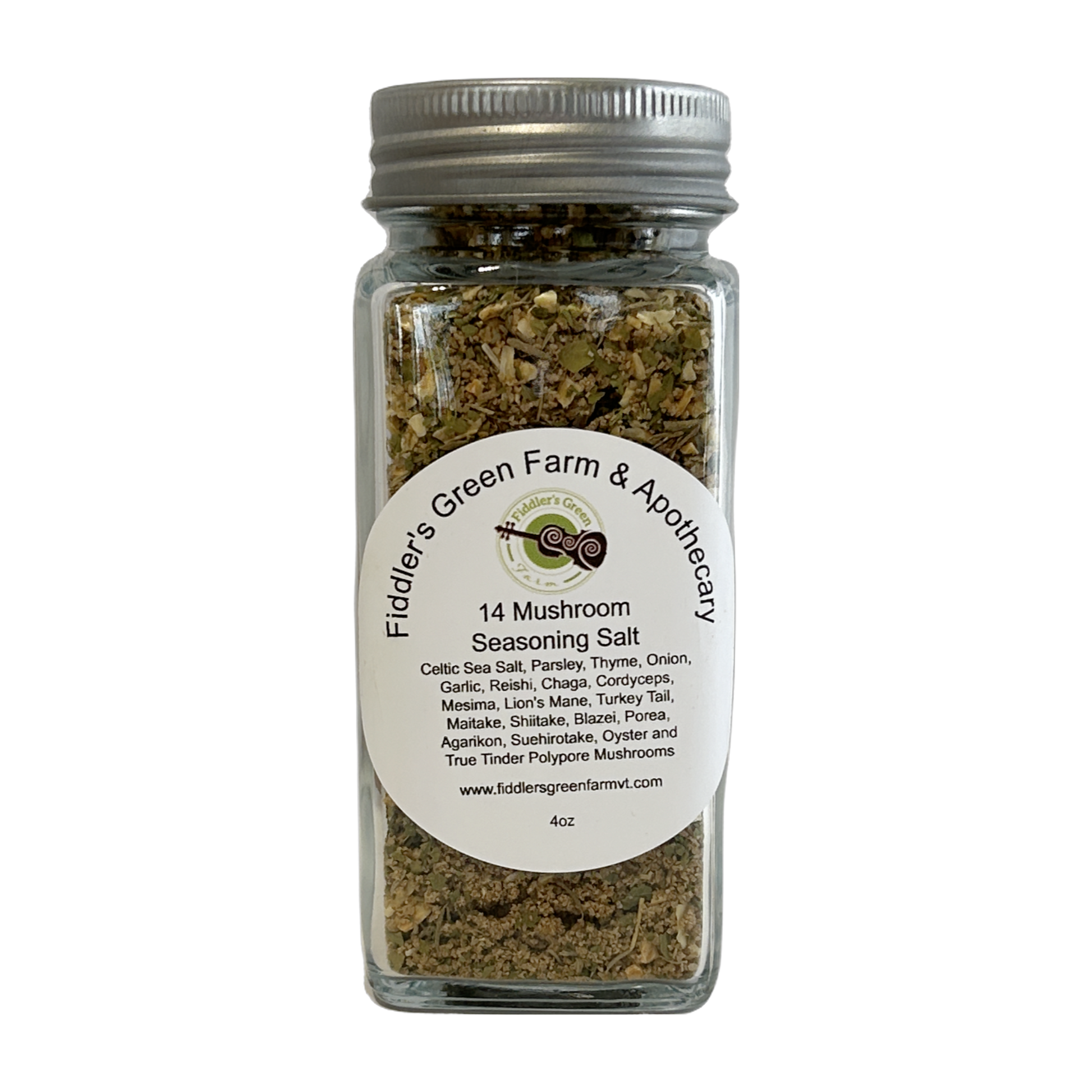 Fiddler's Green 14 Mushroom Seasoning Salt 4oz