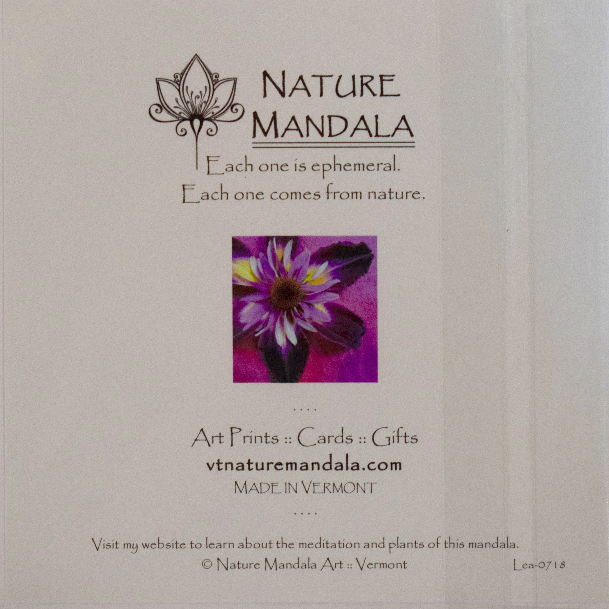 Nature Mandala Greeting Card