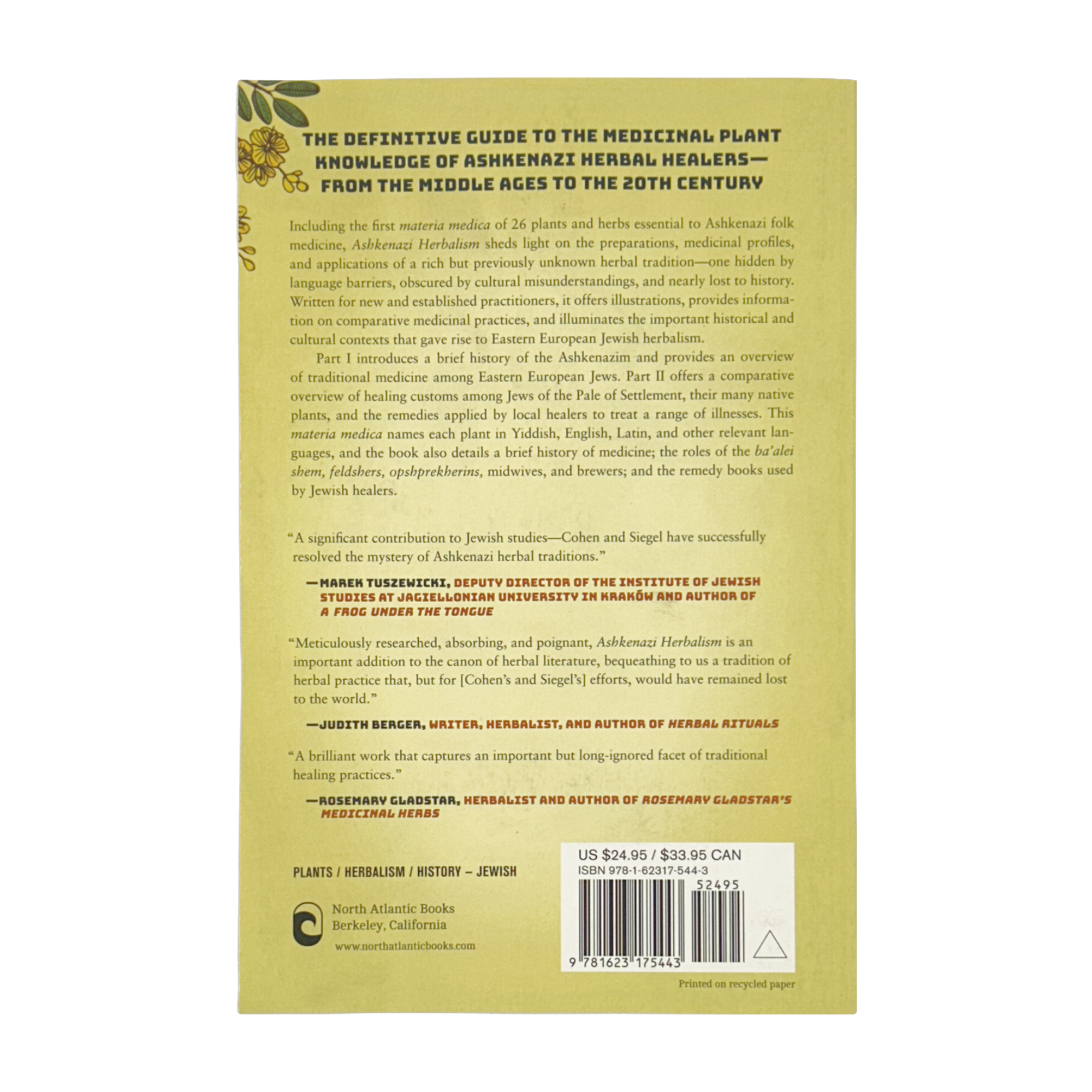 Ashkenazi Herbalism: Rediscovering the Herbal Traditions of Eastern European Jews (Paperback)