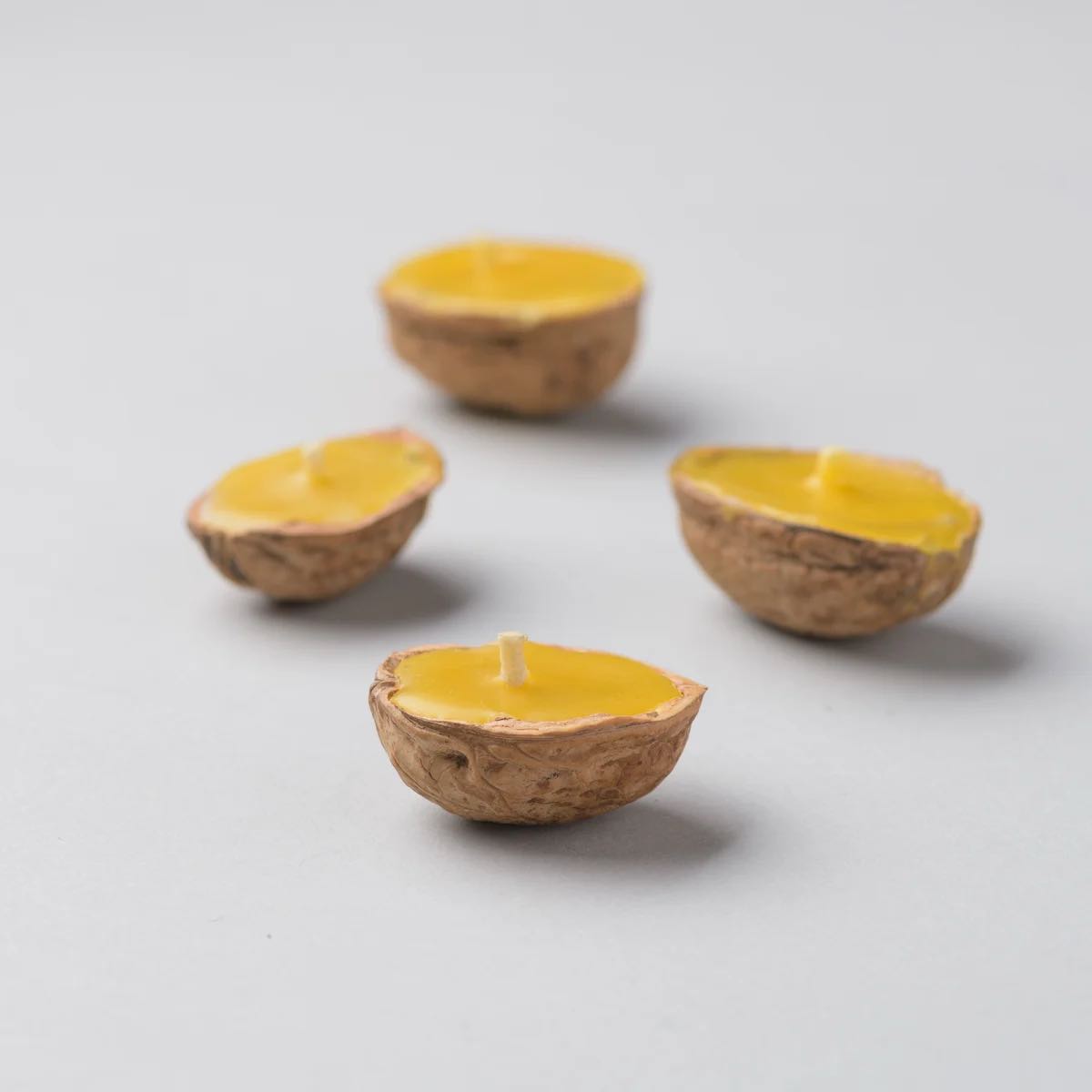 Golden Hill Candles- Walnut Shell Beeswax candle