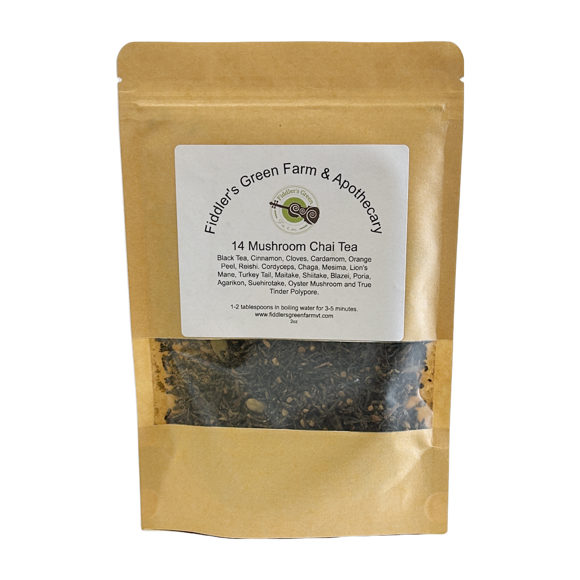 Fiddler's Green 14 Mushroom Chai Tea 2oz