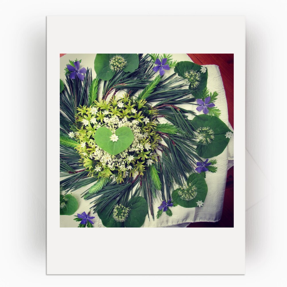 Nature Mandala Greeting Card