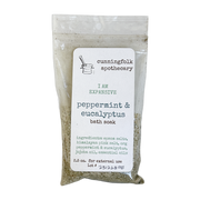 cunningfolk apothecary peppermint & eucalyptus bath soak 2.7 oz