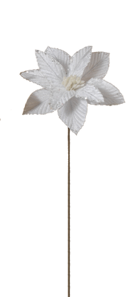 12" Poinsettia Pick -