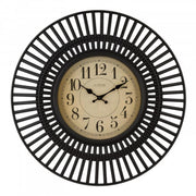 Black Frame Clock 20 inch by Homeportonline
