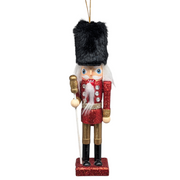 The Glittering Soldier in Red Nutcracker Ornament