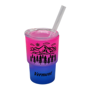 Vermont Green Mountains Glass 2oz Shooter - Mountain Sunrise