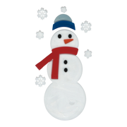 Jolly Snowman Window Gel Clings