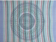 Tapestry Twin Size Overprint Madras Circle Bagru Blue by Homeportonline