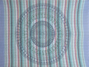 Tapestry Full Size Overprint Madras Circle Bagru Blue by Homeportonline