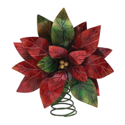 Metal Poinsettia Tree Topper