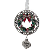 Thinking of You Wreath - Colors of Christmas Ornament
