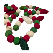 Holiday Felt Ball Garland - 5 Feet long