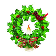 Cardinal on a Wreath Acrylic Nightlight