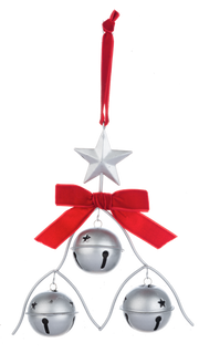 Jingle Bell Ornament - Silver