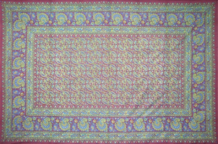 Tapestry Single Size Classic Paisley Burgandy by Homeportonline