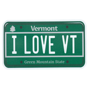 Large Flex Magnet - I LOVE VT License Plate