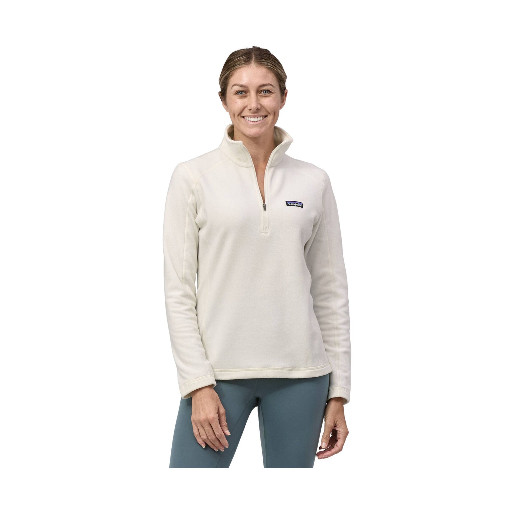 Patagonia Women's Micro D Quarter Zip Fleece - Birch White by Lenny's Shoe & Apparel