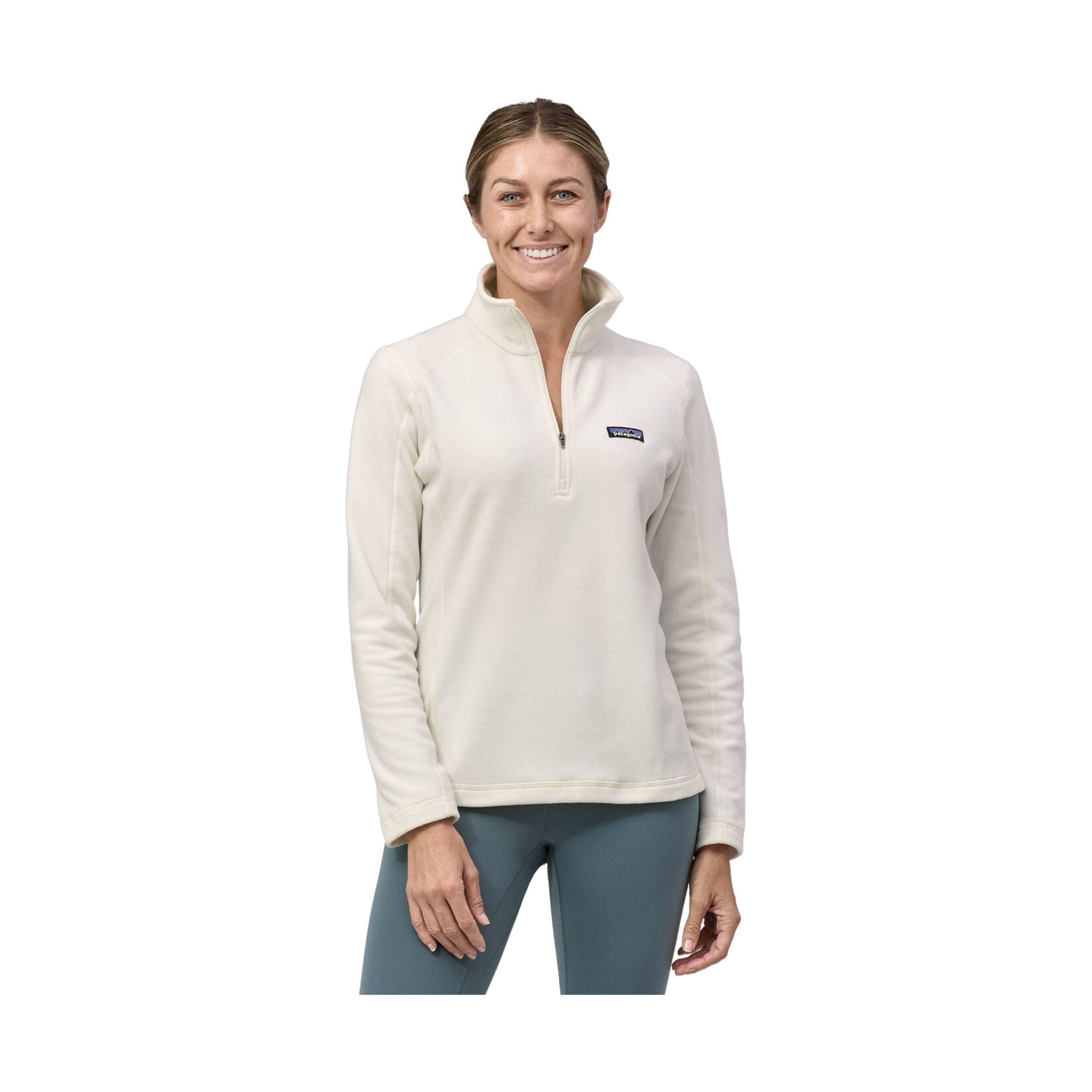 Patagonia Women's Micro D Quarter Zip Fleece - Birch White by Lenny's Shoe & Apparel