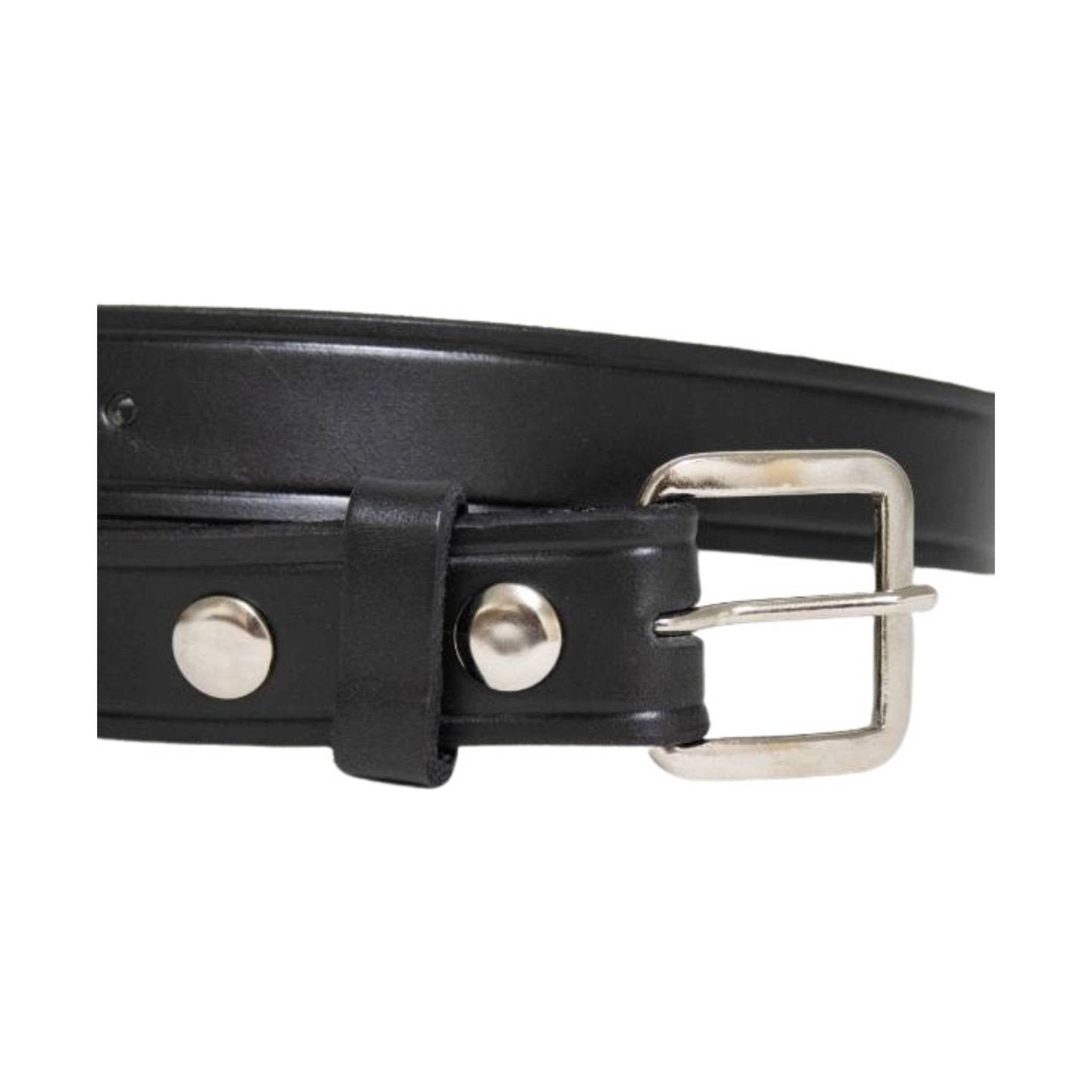 P&B Amish Men's Leather Belt - Black by Lenny's Shoe & Apparel