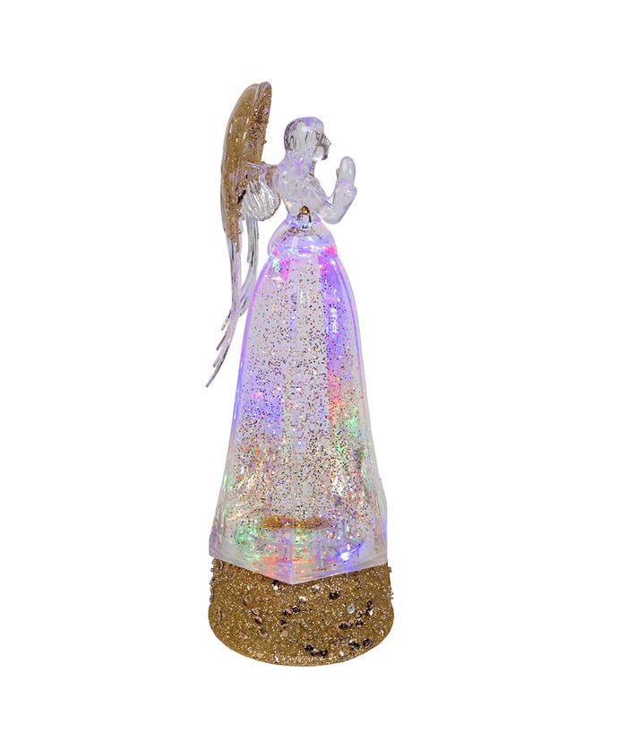LED Swirl Glitter Angel