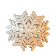 Sparkling Wood Snowflakes Small