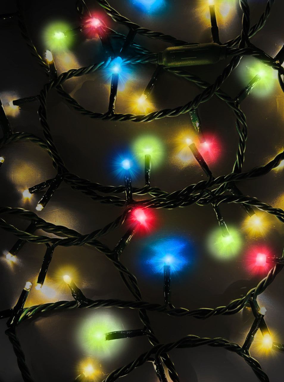 Jingle Bright 100 LED Light Set - Multicolor - Green Wire