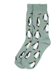 Men's Novelty Sock - Penguins by SidePony Boutique