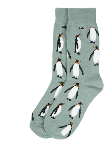 Men's Novelty Sock - Penguins by SidePony Boutique
