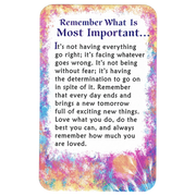 Wallet Card - Remember What Is Most Important...