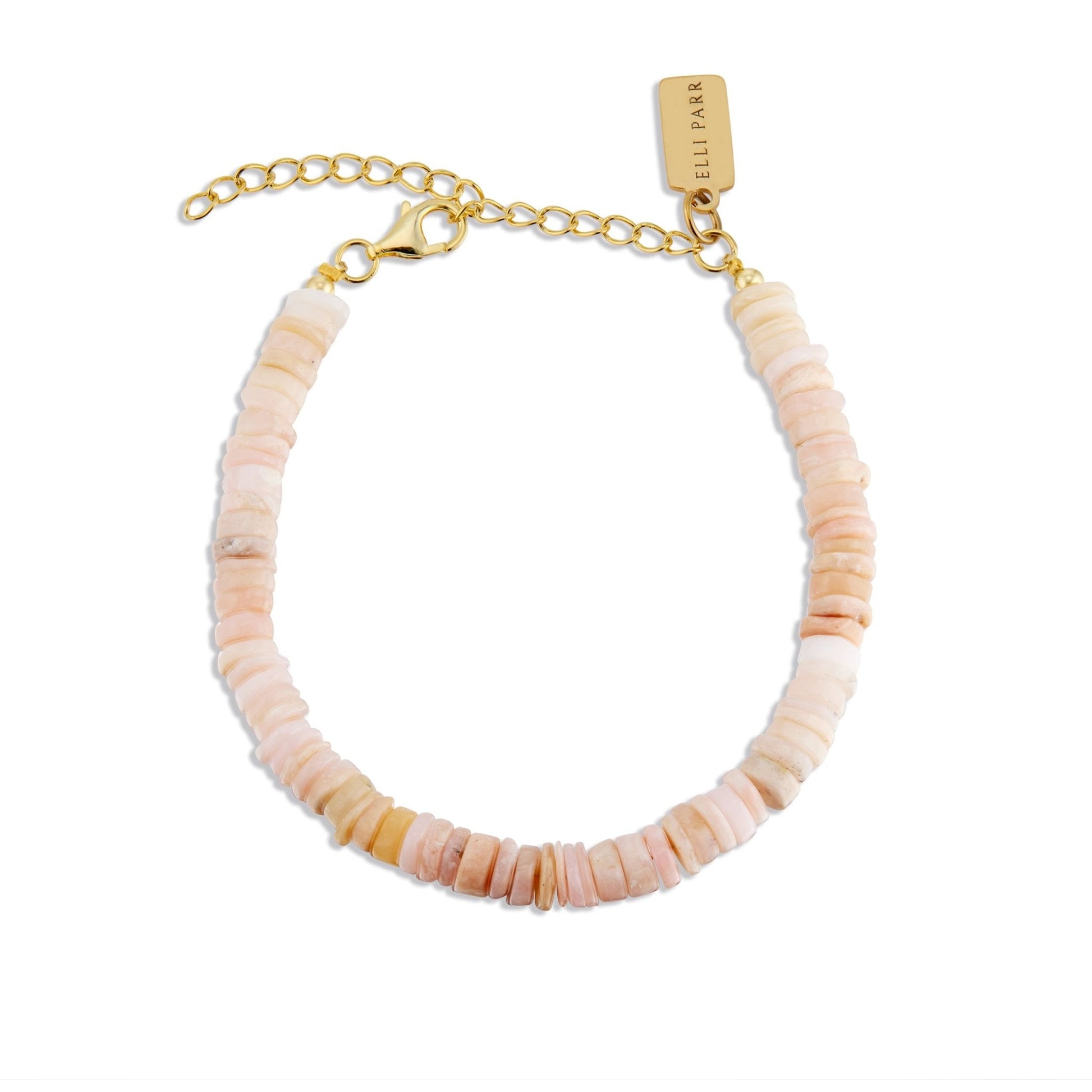 Pink Opal Heishi Bracelet by elliparr