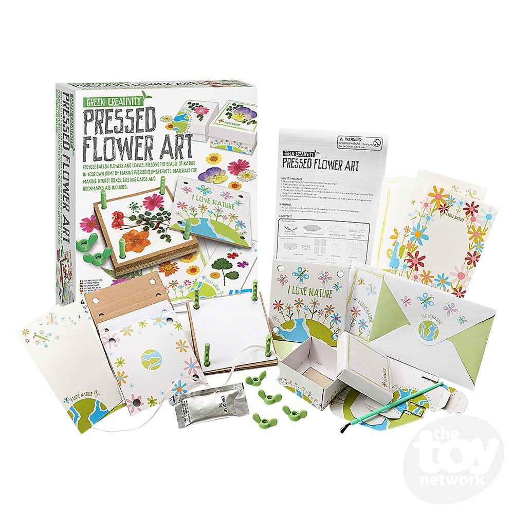 4M Green Creativity Kit Pressed Flower Art by Homeportonline