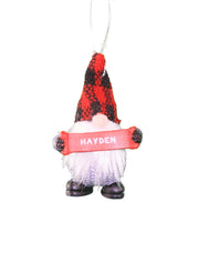 Personalized Gnome Ornament (Letters A-I) - Hayden