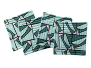 Pine + Mint Mosaic Quilted Coasters