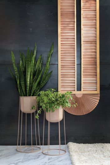 Dusty Pink Plant Stand