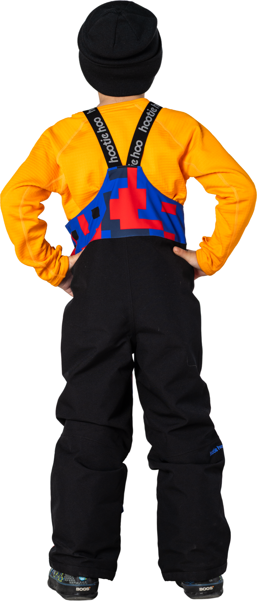Kids Pinnakle Insulated Bib Snow Pants - Vivid Blue Block Camo