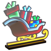 Infinity Lighted Holiday Sleigh – 28" with Wood Base