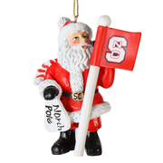 NC State Santa Claus Resin Ornament