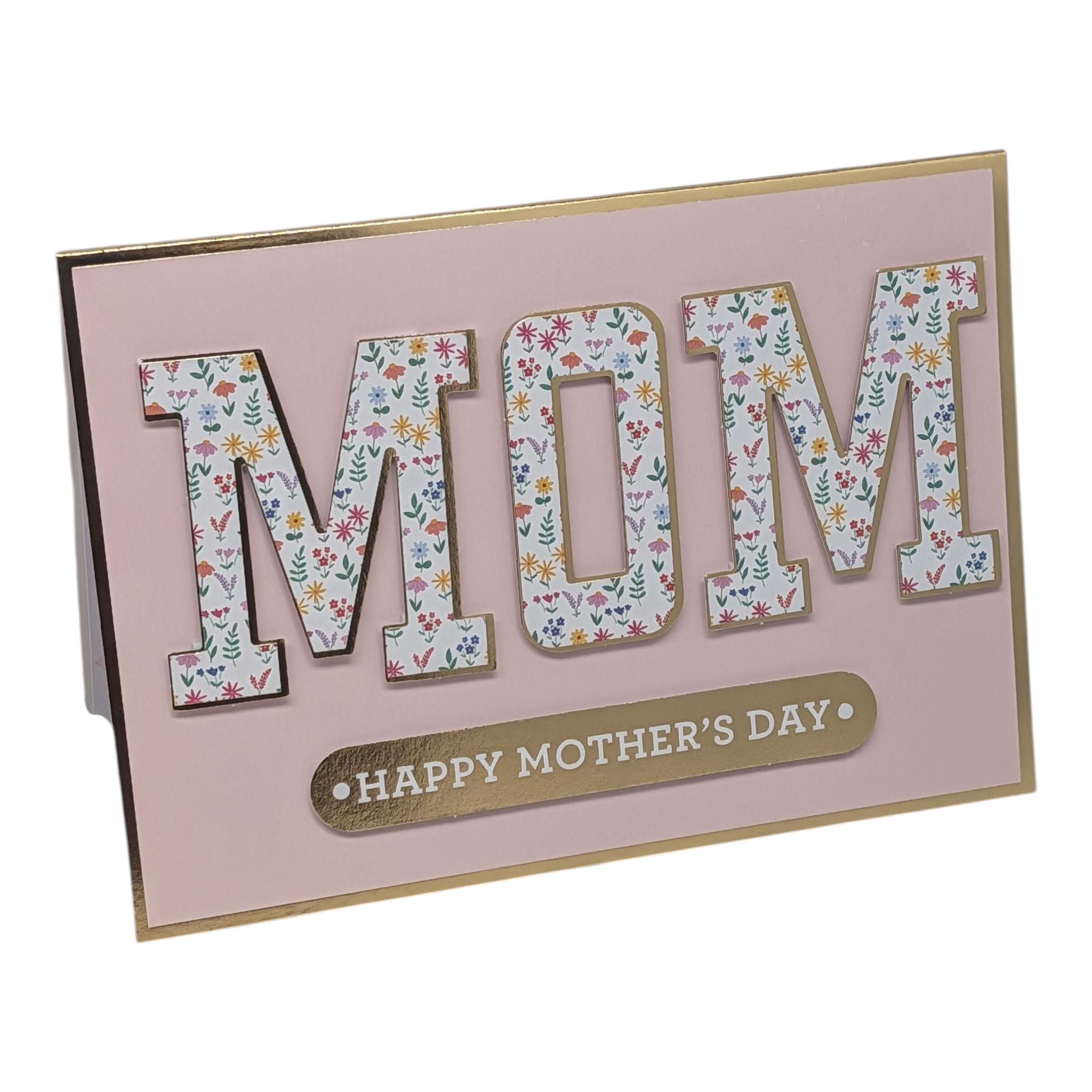 Floral MOM Lettering - Mother's Day Card