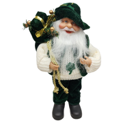 Lucky Leprechaun Santa Figurine Ornament - 9 inches