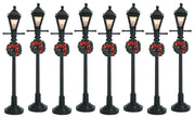 Village Gas Lantern Street Lamp - Set of 8